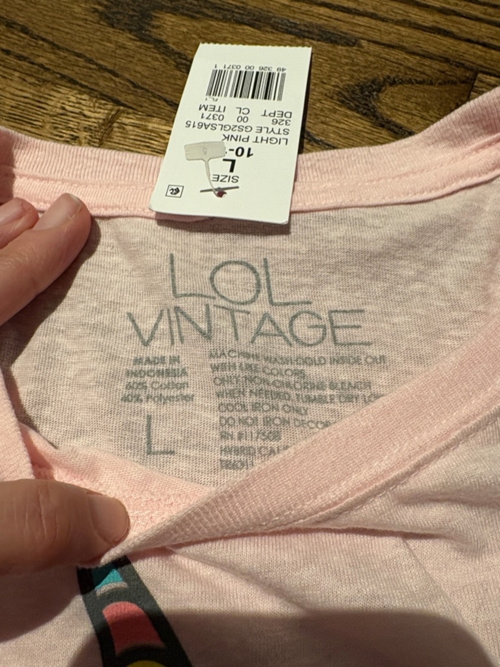 Pink Uni-Cone tee - Picture 3 of 3